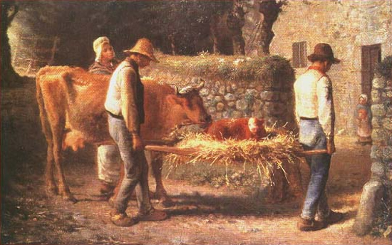 Peasants Bringing Home a Calf Born in the Fields