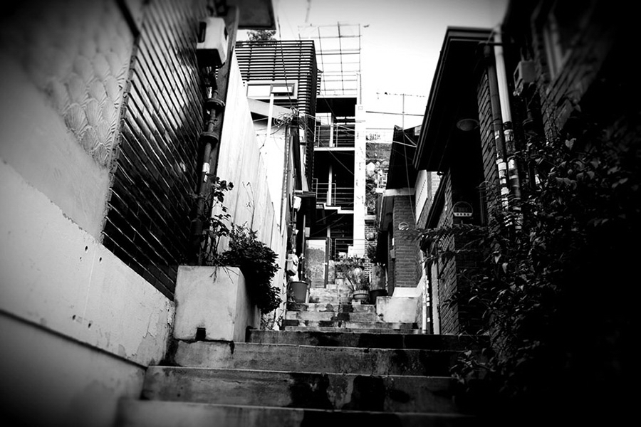 정겨운 골목 계단