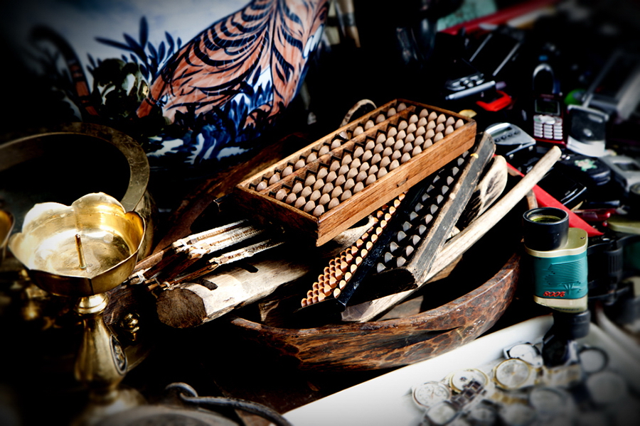 풍물시장의 주판