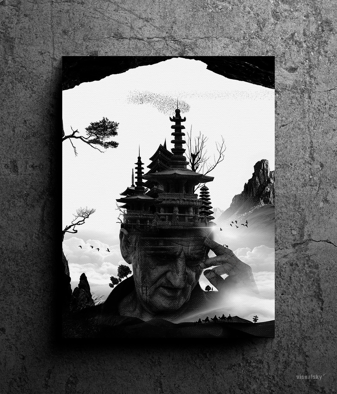 Temple of the Agony - 추상 디지털 그래픽 작품